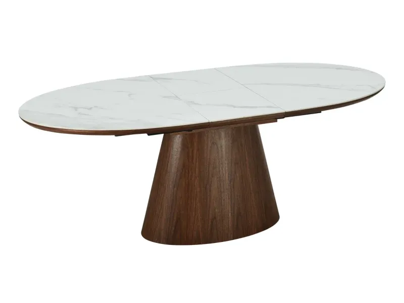 Table extensible ovale céramique 160-200 cm – table salle à manger design