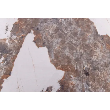 Table de salle à manger extensible céramique pierre naturelle 160-200 cm – UNIQUE | Decozzia