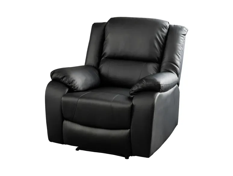 Fauteuil relax cinéma en similicuir noir – HOLLYWOOD | Decozzia