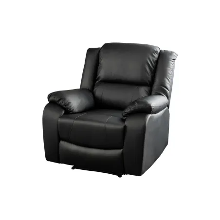 Fauteuil relax cinéma en similicuir noir – HOLLYWOOD | Decozzia