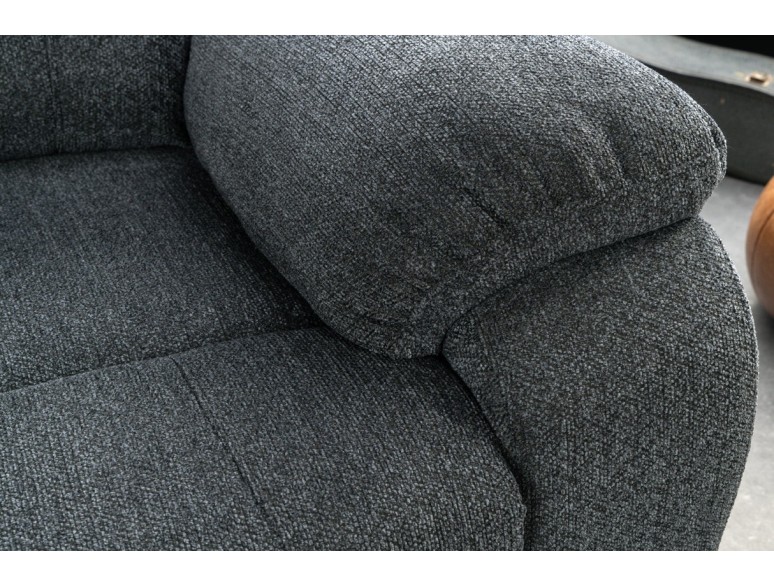Fauteuil relax cinéma en tissu gris foncé – HOLLYWOOD | Decozzia