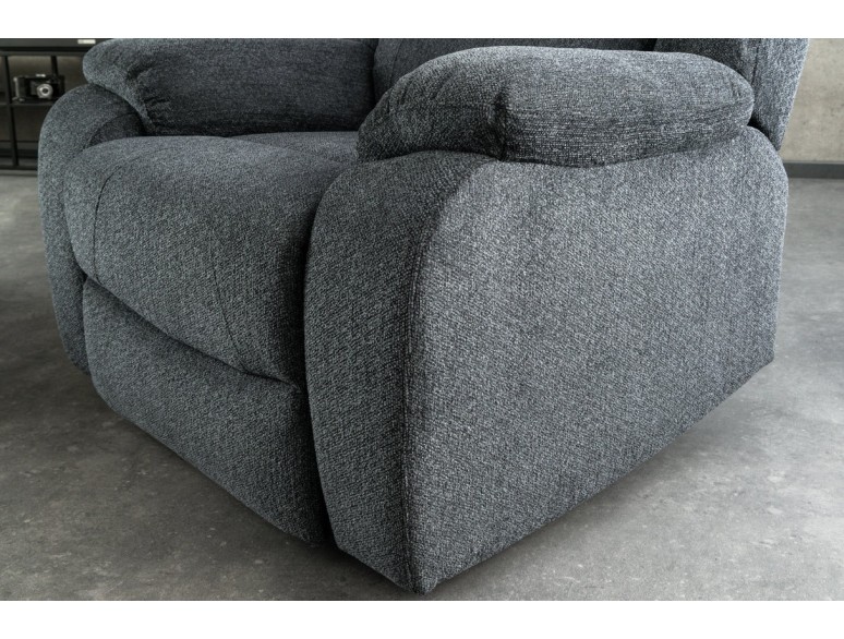 Fauteuil relax cinéma en tissu gris foncé – HOLLYWOOD | Decozzia
