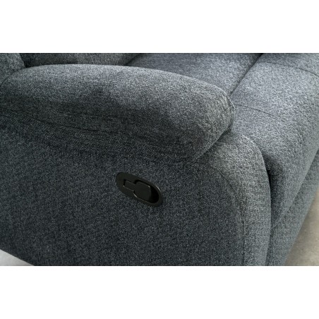 Fauteuil relax cinéma en tissu gris foncé – HOLLYWOOD | Decozzia