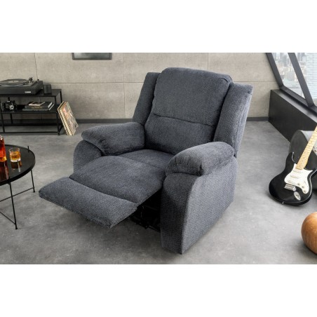 Fauteuil relax cinéma en tissu gris foncé – HOLLYWOOD | Decozzia