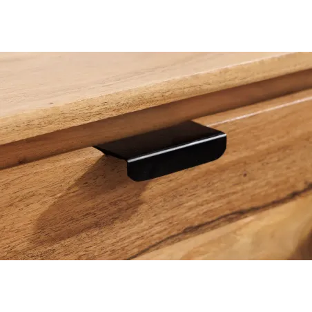 Meuble TV 160 cm en bois d'acacia – finition naturelle et style contemporain | Décozzia