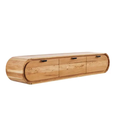 Meuble TV 160 cm en bois d'acacia – finition naturelle et style contemporain | Décozzia