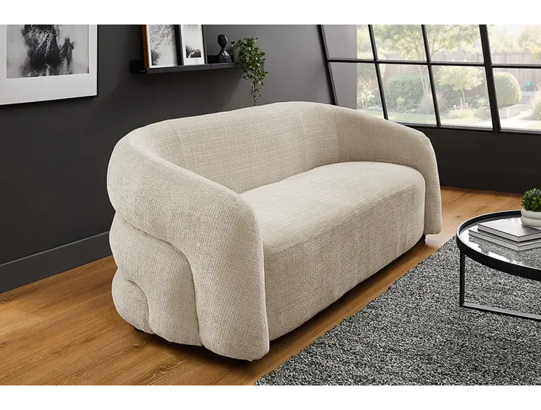 Canapé 3 places chenille moderne 200 cm | Décozzia