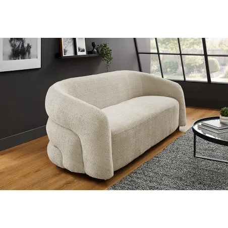 Canapé 3 places chenille moderne 200 cm | Décozzia