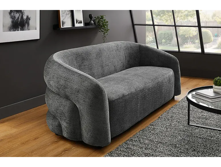 Canapé 3 places chenille moderne 200 cm | Décozzia