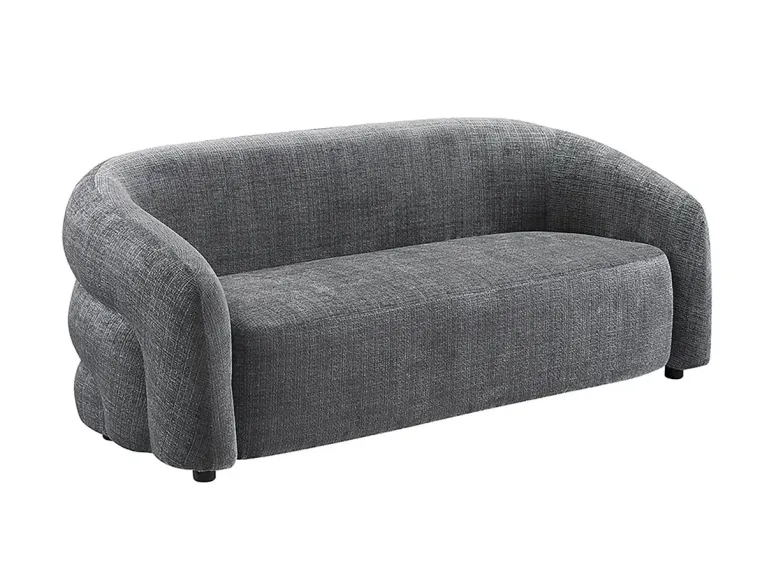 Canapé 3 places chenille moderne 200 cm | Décozzia