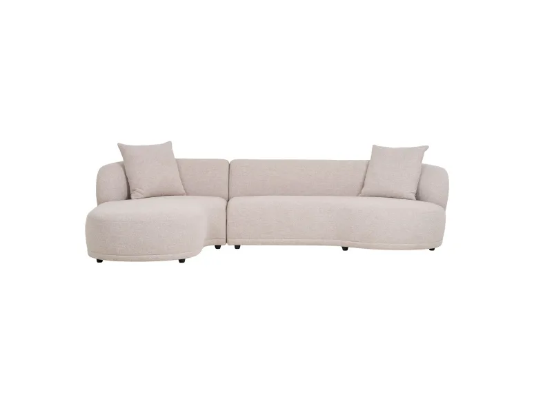 Canapé lounge beige tissu moderne 294 cm | Kingston