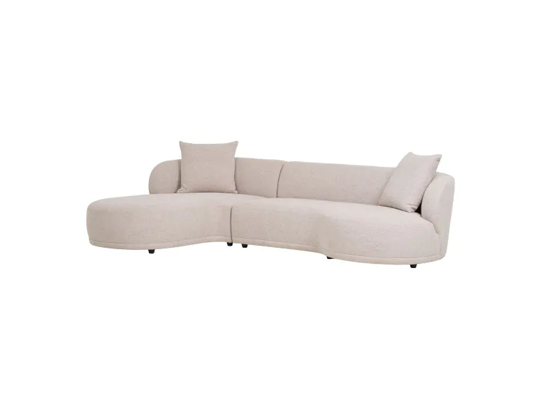 Canapé lounge beige tissu moderne 294 cm | Kingston