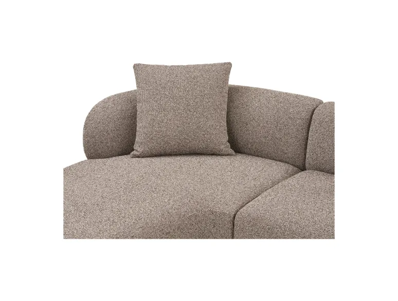 Canapé d'angle KINGSTON marron 294 cm – angle gauche moderne