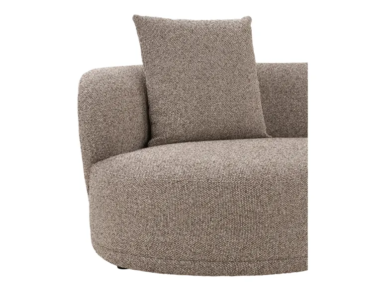 Canapé d'angle lounge KINGSTON marron 294 cm – moderne