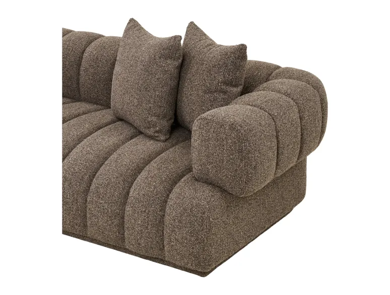 Canapé d'angle lounge AURORA marron 293 cm – angle gauche