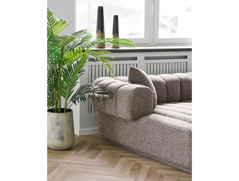 Canapé d'angle lounge AURORA marron 293 cm – angle gauche