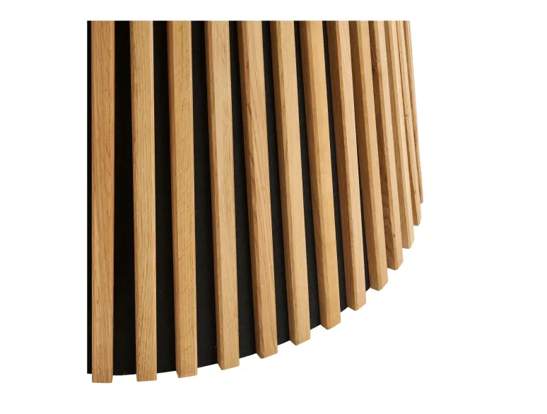 Table à manger ronde OSAKA 140 cm en placage chêne naturel – Moderne et conviviale