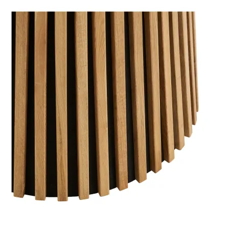 Table à manger ronde OSAKA Ø120 cm en placage chêne naturel