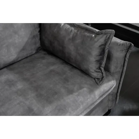 Canapé-lit velours moderne 3 places 215 cm | Decozzia