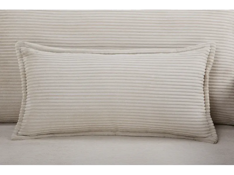 Canapé convertible 3 places beige avec rangement – canapé lit moderne | Decozzia