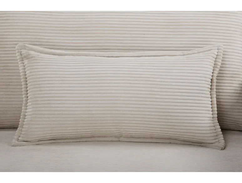 Canapé-lit velours côtelé moderne 3 places 215 cm | Decozzia