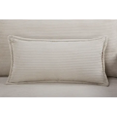 Canapé-lit velours côtelé moderne 3 places 215 cm | Decozzia