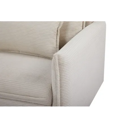 Canapé-lit velours côtelé moderne 3 places 215 cm | Decozzia