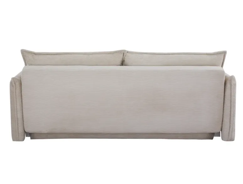 Canapé-lit velours côtelé moderne 3 places 215 cm | Decozzia