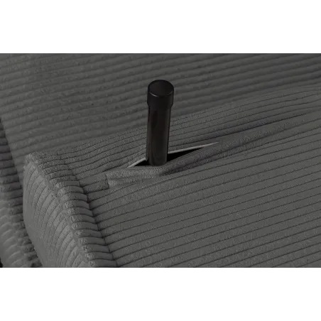 Fauteuil-lit velours côtelé multifonction 140 cm | Decozzia