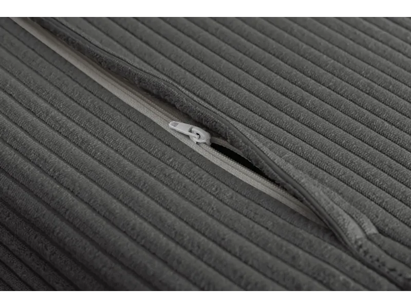 Fauteuil-lit velours côtelé multifonction 140 cm | Decozzia