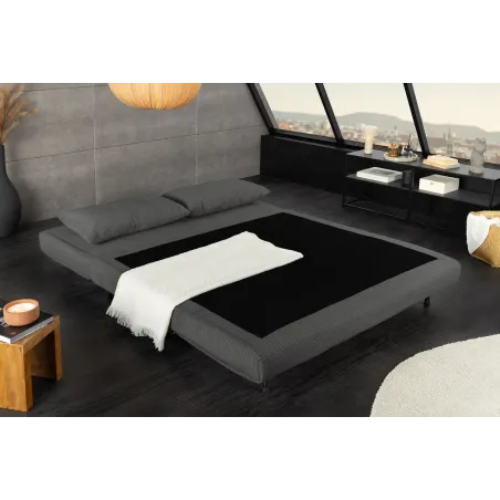 Fauteuil-lit velours côtelé multifonction 140 cm | Decozzia