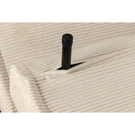 Fauteuil-lit velours côtelé multifonction 140 cm | Decozzia