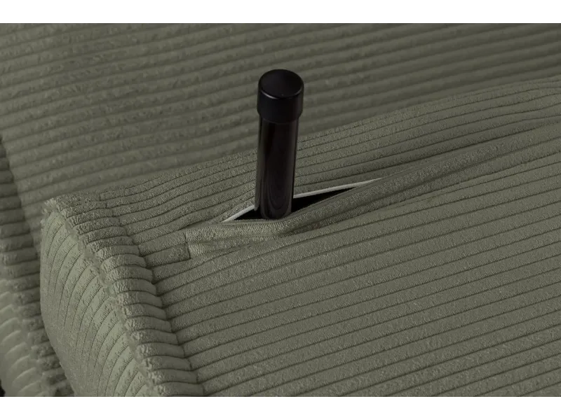 Fauteuil-lit velours côtelé multifonction 140 cm | Decozzia