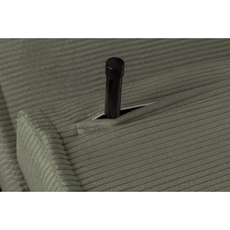 Fauteuil-lit velours côtelé multifonction 140 cm | Decozzia