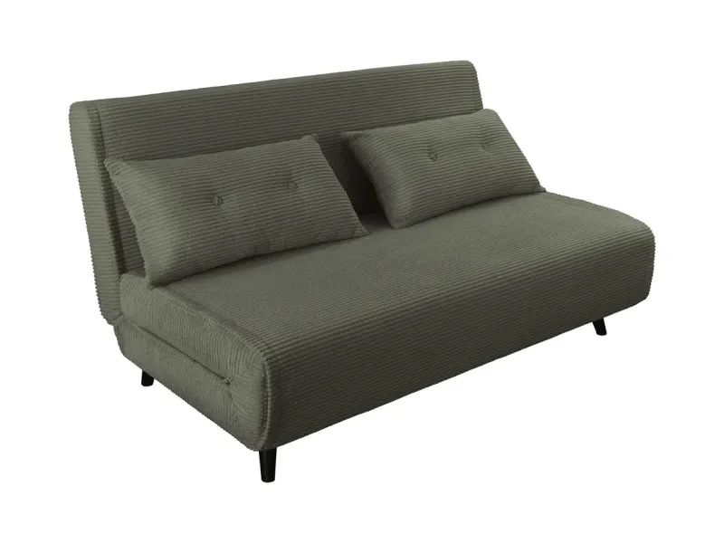 Fauteuil-lit velours côtelé multifonction 140 cm | Decozzia