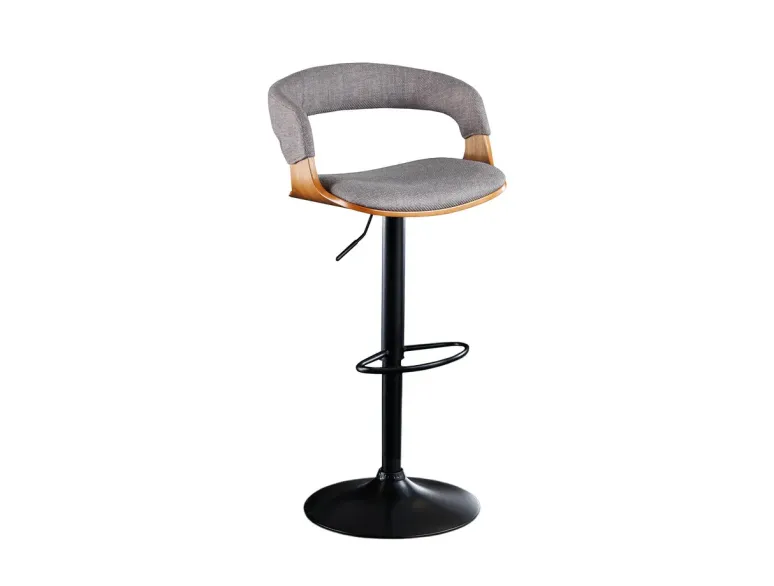 Tabouret de bar pivotant tissu moderne 64–85 cm | Decozzia