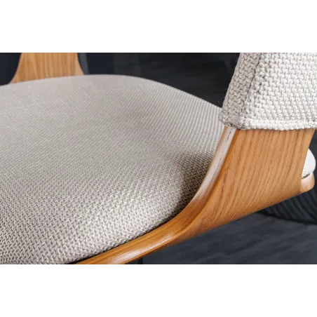 Tabouret de bar pivotant tissu moderne 64–85 cm | Decozzia