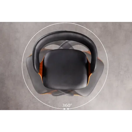 Tabouret de bar pivotant similicuir moderne 64–85 cm | Decozzia