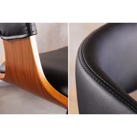 Tabouret de bar pivotant similicuir moderne 64–85 cm | Decozzia