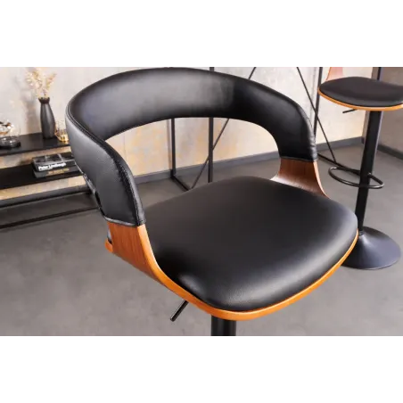Tabouret de bar pivotant similicuir moderne 64–85 cm | Decozzia