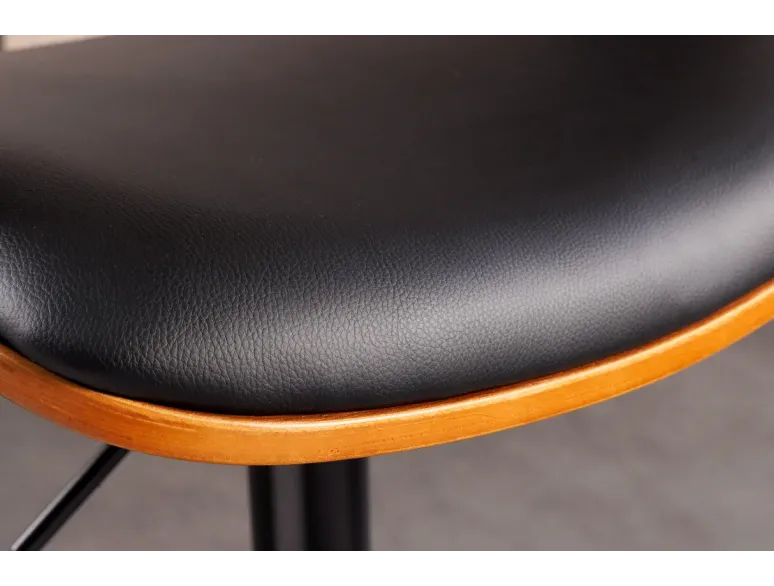 Tabouret de bar pivotant similicuir moderne 64–85 cm | Decozzia