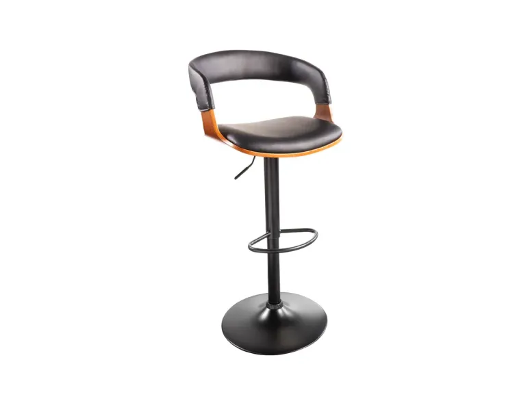 Tabouret de bar pivotant similicuir moderne 64–85 cm | Decozzia