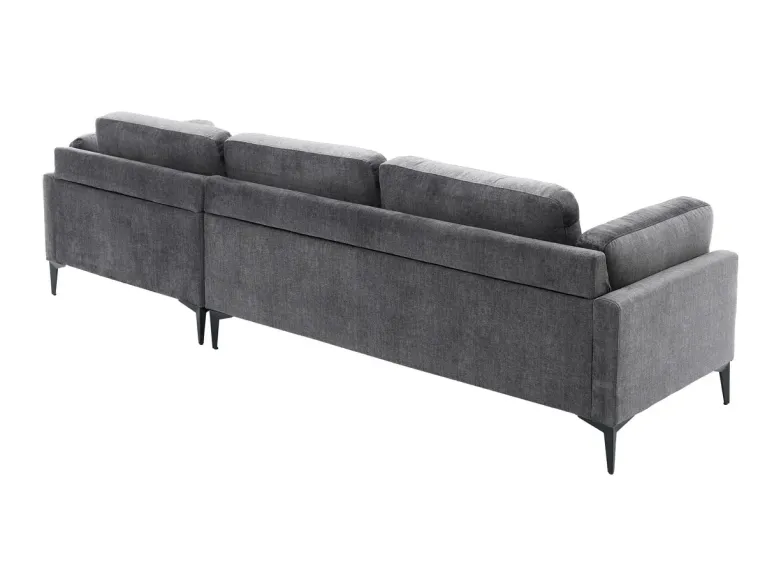 Canapé d'angle velours moderne 295 cm avec pouf – MANHATTAN