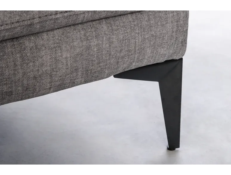 Canapé d'angle velours moderne 295 cm avec pouf – MANHATTAN