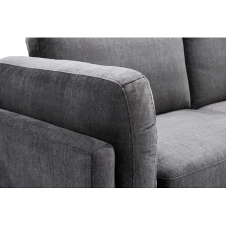 Canapé d'angle velours moderne 295 cm avec pouf – MANHATTAN