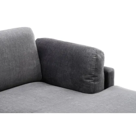 Canapé d'angle velours moderne 295 cm avec pouf – MANHATTAN