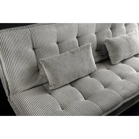 Canapé convertible 3 places velours – canapé lit moderne | Decozzia