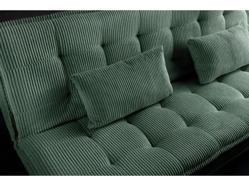 Canapé convertible 3 places velours – canapé lit moderne | Decozzia