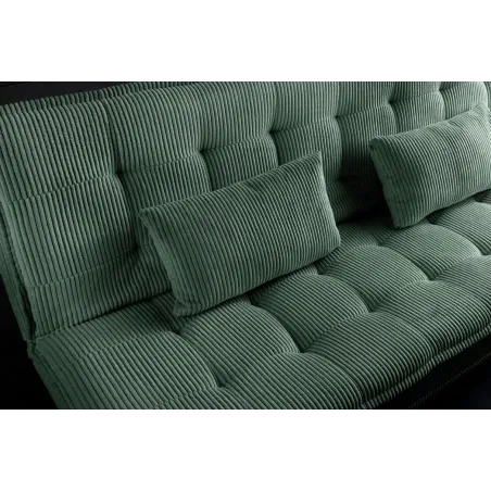 Canapé convertible 3 places velours – canapé lit moderne | Decozzia