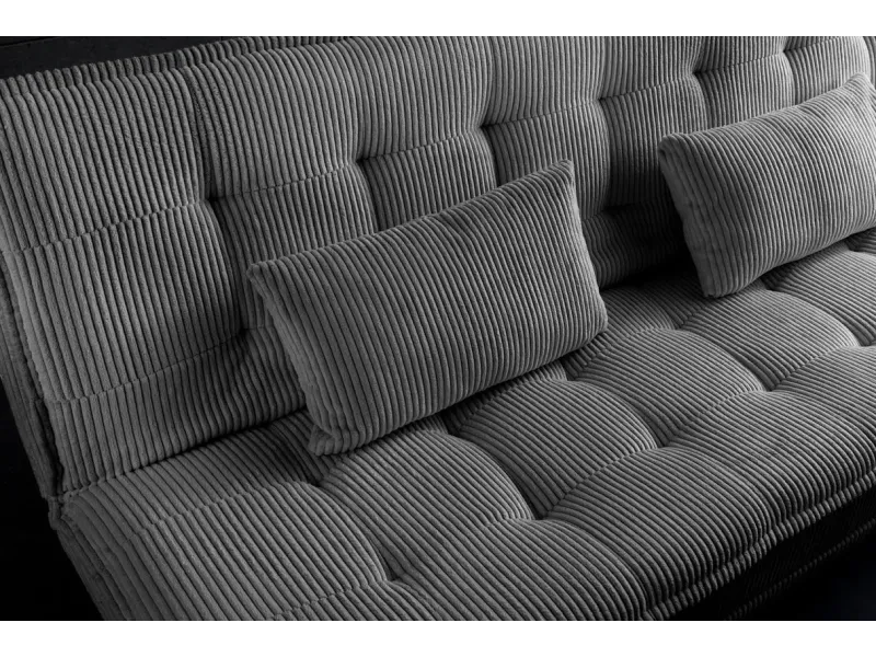 Canapé-lit velours côtelé moderne 195 cm 3 places – JAZZ